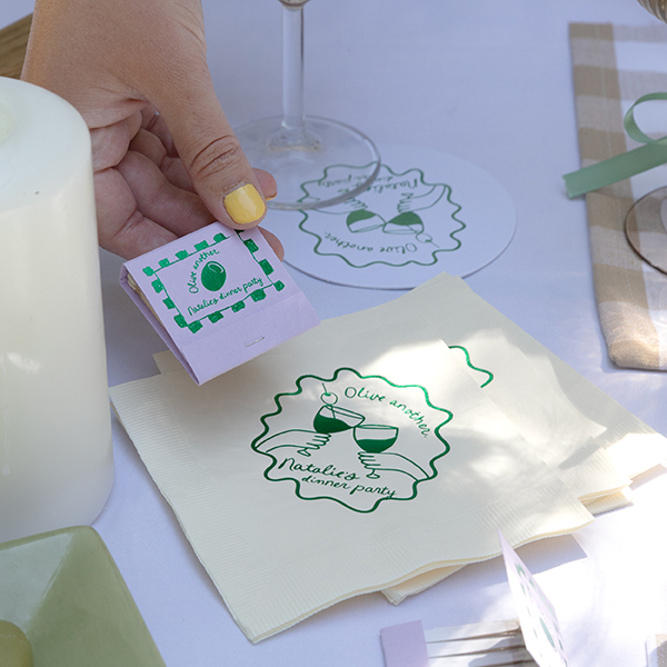 Diamond Cocktail Napkin