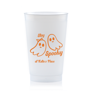Get groovy this spooky season with the Groovy Halloween Cup. Our custom and cute Halloween decor will add a memorable touch at your Halloween party. Featuring two adorable ghosts, personalize teh design with your own name. 