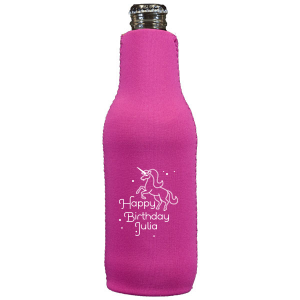 Hot Pink Pecker Bottle Cooler, Bachelorette Koozie