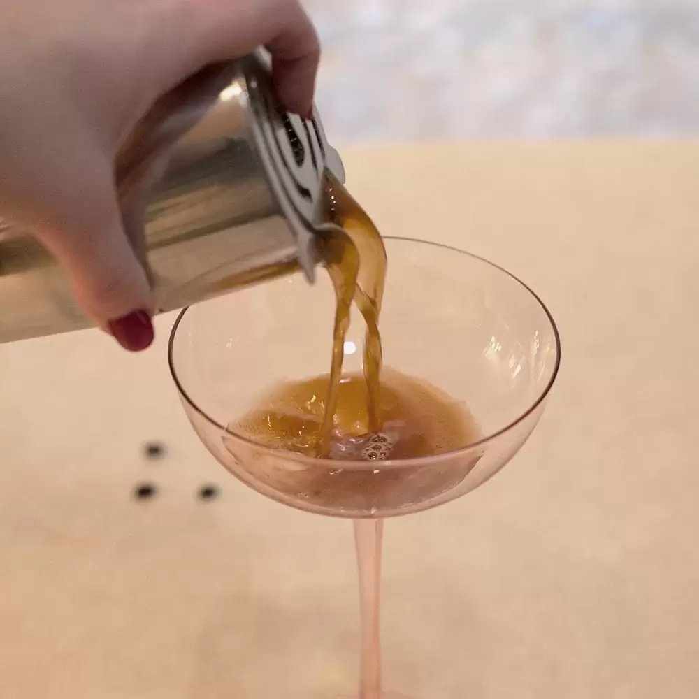 step two for espresso martini recipe 