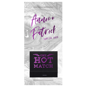 Our beautiful custom Marble Gray Party Pocket with Shiny Lavender Foil can't be beat. Showcase your style in every detail of your party's theme!