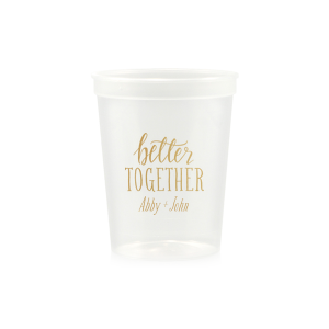 Wedding Cups Party Cups Custom Plastic Cups 1104 Destiniation Wedding Favor Cups Personalized Plastic Cups State to State Cups Cups