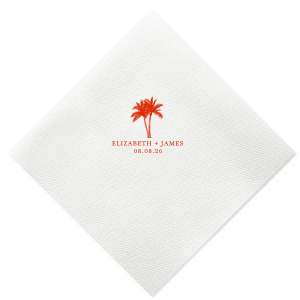 Set the mood just right with the Romantic Beach Vibes Napkin. The simple yet lovely napkin is available in a wide variety of styles and colors, making it easy to best match your next party event. It's perfect for honeymoons, weddings or romantic getaways!