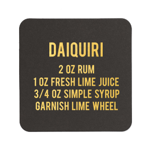 Daiquiri Recipe Coaster 