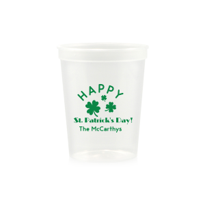 Happy St. Patrick's Day Stadium Cup