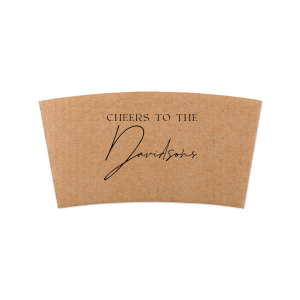 Boho Terracotta Cheers Coffee Sleeve