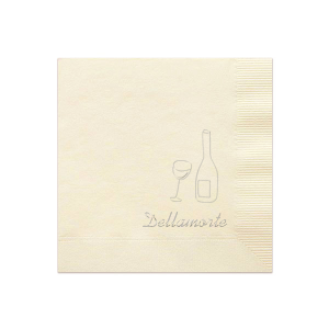 Embossed Wine Bottle Napkin