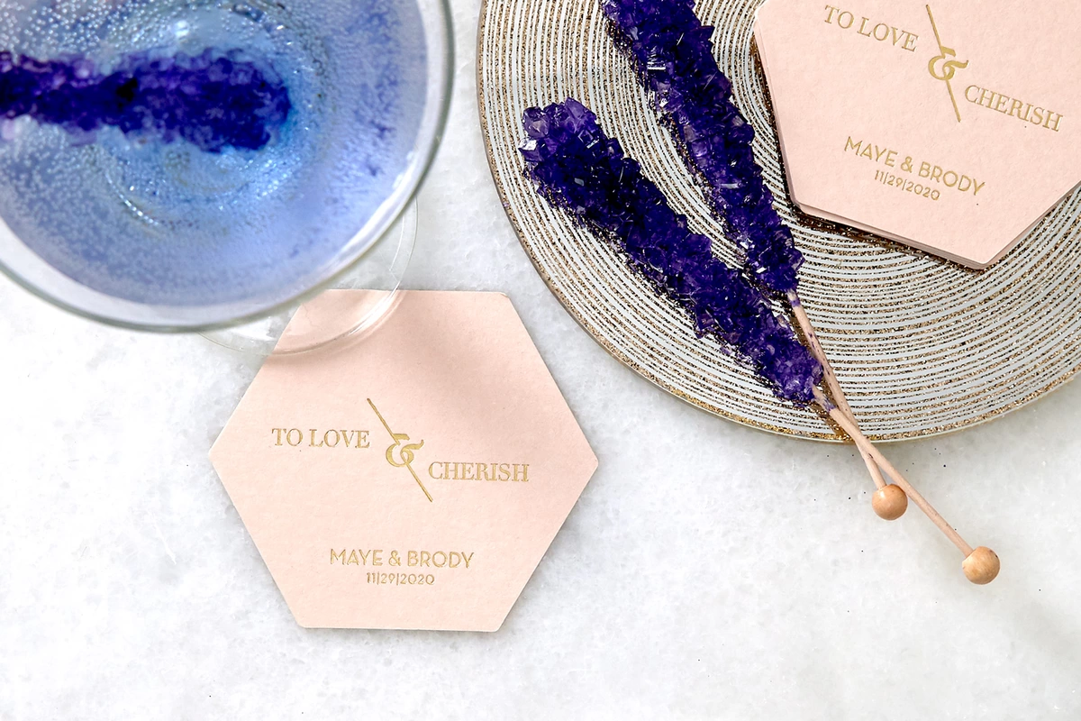 To Love and Cherish Wedding Coasters. | For Your Party