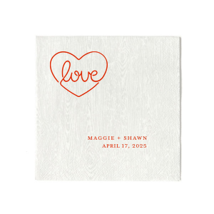 Love Heart Napkin