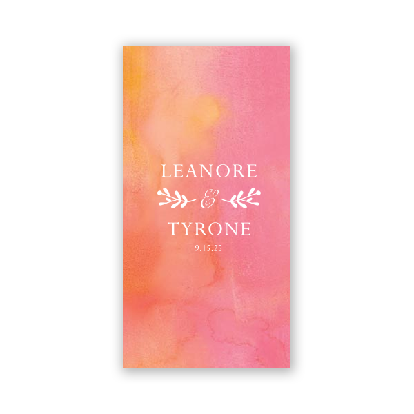 Our beautiful custom Watercolor Hibiscus Tea Favor with Matte White Foil has a Twig Flourish graphic and is good for use in Accents, Floral, Lovely Press themed parties and couldn't be more perfect. It's time to show off your impeccable taste.