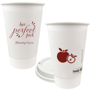 Our personalized Matte Merlot Ink 16 oz Paper Coffee Cup with Lid with Matte Merlot Ink Cup Ink Colors has a Apple graphic and is good for use in Food themed parties and can be customized to complement every last detail of your party.