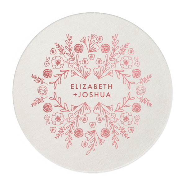 Floral Collage Coaster 