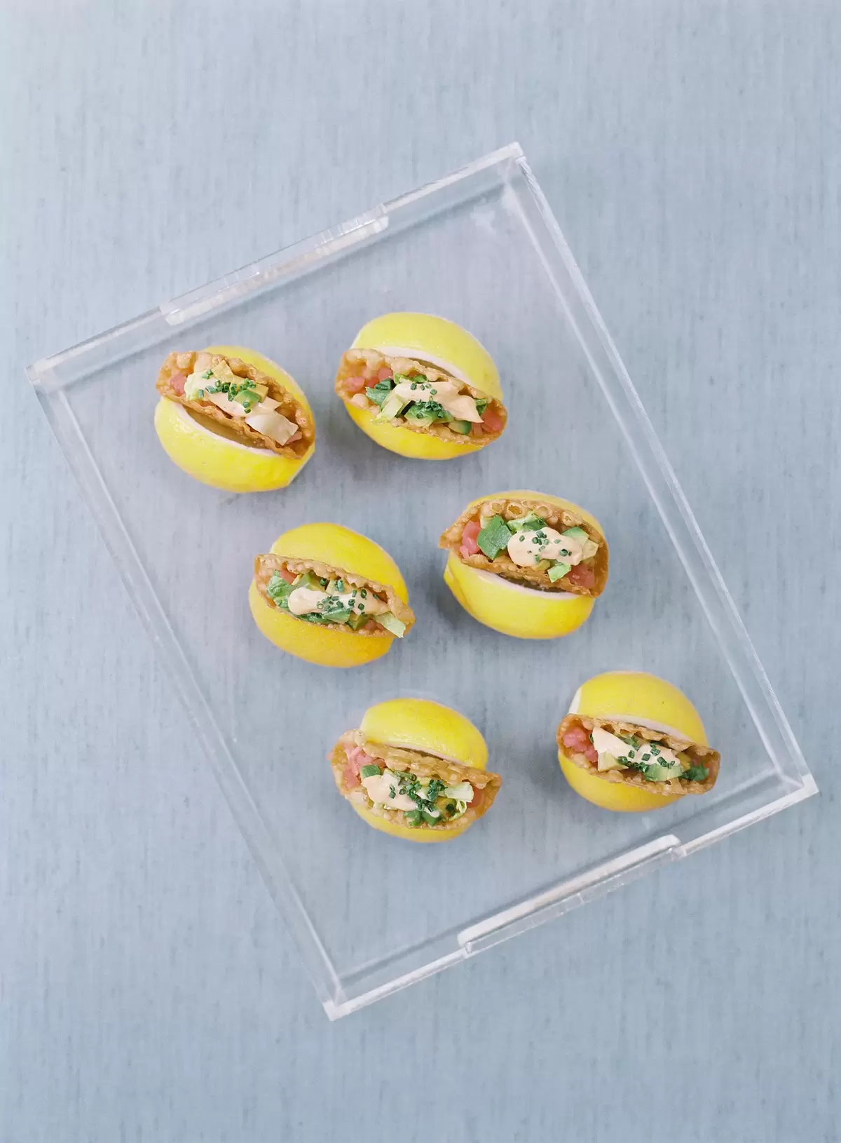 appetizer at Pink and Yellow Bridesmaid Brunch