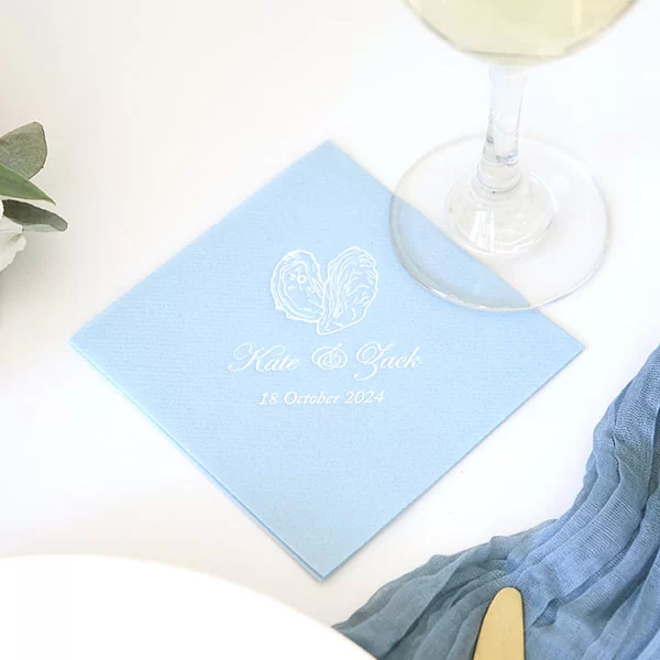 Classic Italian Wedding Oyster Napkin