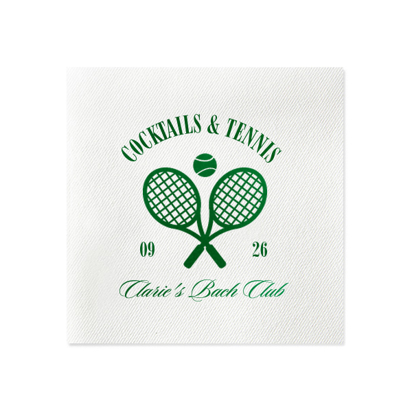 Cocktails & Tennis Napkin