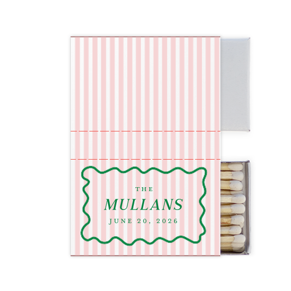 Candy Stripe Full Color Matchbox