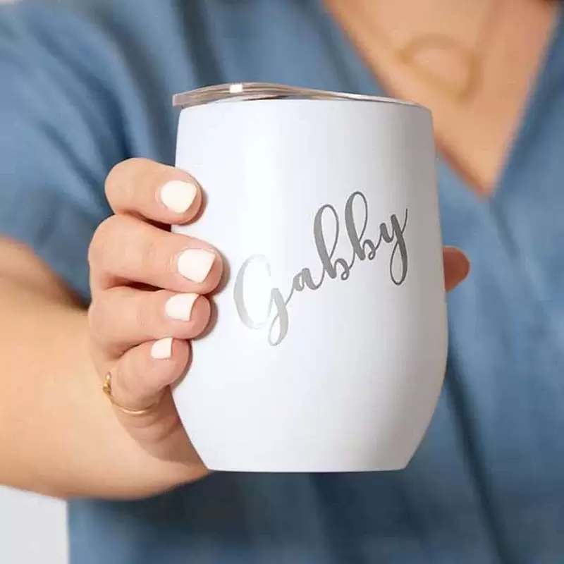 Put your bridesmaid's names on their rosè