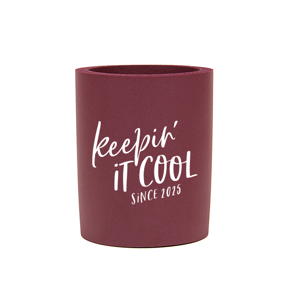 Chill out in style with the Keepin' It Cool Can Cooler that guests will treasure long after the party's over. Customize it with your event details, and let the "cool" vibes keep flowing. Perfect for making every sip a refreshing memory and every guest a souvenir bandit!
