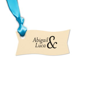 ForYourParty's elegant Poptone Mint Oval Gift Tag with Shiny Copper Foil will give your party the personalized touch every host desires.