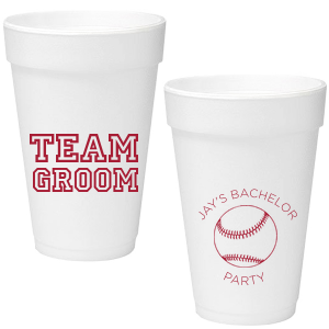 Team Groom Foam Cup