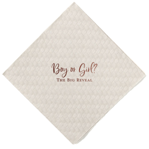 Our custom Powder Blue Cocktail Napkin with Shiny Fuchsia Foil will make your guests swoon. Personalize your party's theme today.