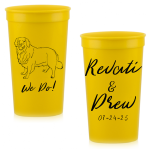 Plastic Cups 22 Ounce Yellow