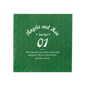ForYourParty's personalized Spruce Cocktail Napkin with Shiny Green Tea Foil are a must-have for your next event—whatever the celebration!