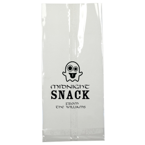 Pack the fun with the Midnight Snack Halloween Bag, featuring a playful ghost above 'Midnight Snack.' Personalize it with your family name, crafting the perfect vessel for party favors or treat-or-treating delights at any spooky soiree.