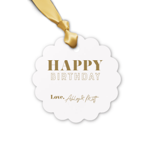 The Modern Happy Birthday Letterpress Gift Tag is currently the most popular Gift Tag for birthday occasions. It will bring joy like never before and will leave unforgettable moments.