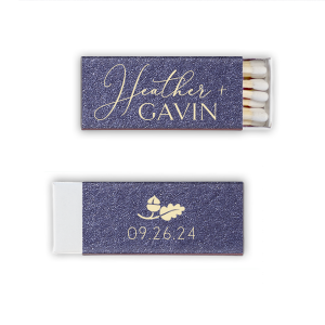 Our personalized Natural NEW Royal Blue Classic Matchbox with Shiny 18 Kt Gold Foil has a Accent 12 graphic and is good for use in Accents themed parties and will look fabulous with your unique touch. Your guests will agree!