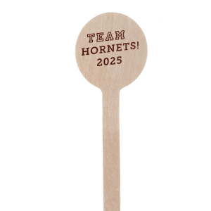 Stir up team spirit with the GO Team Stir Stick. Topped with the triumphant "TEAM," this accessory showcases your favorite team's name and the season year. A playful addition to your barware, it's perfect for fans who love to cheer in style while mixing their drinks! 