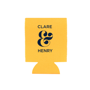 Dynamic Duo! Celebrate the perfect partnership with the Ampersand Can Cooler. Featuring a bold, swirling ampersand, this design beautifully unites one name above and the other below. No doubt about it—this couple is a perfect equation!