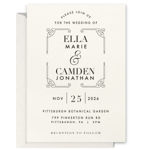 Regal Wedding Invitation 