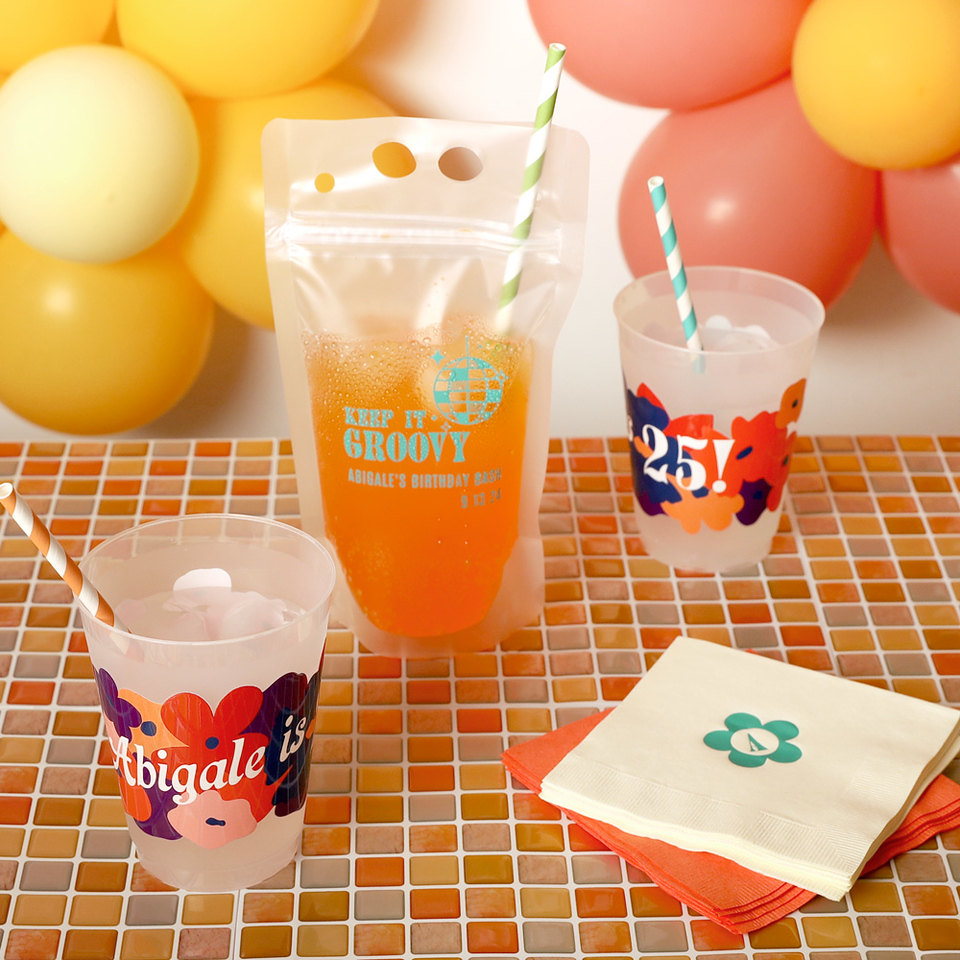 Disco Night Keep It Groovy Drink Pouch