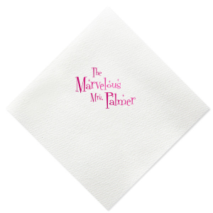 If you are planning a 50's themed birthday party or bachelorette, this napkin is an affordable way to bring home the theme!
