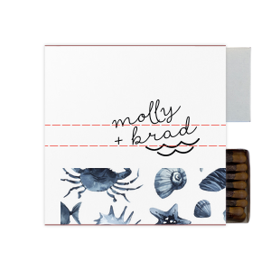 Our beautiful custom White Classic Custom Photo Matchbox with Matte Black Ink Digital Print Colors and Matte Fuchsia Ink Digital Print Colors has a Wave Accent graphic and is good for use in Travel, Beach/Nautical, Father's Day themed parties and can't be beat. Showcase your style in every detail of your party's theme!