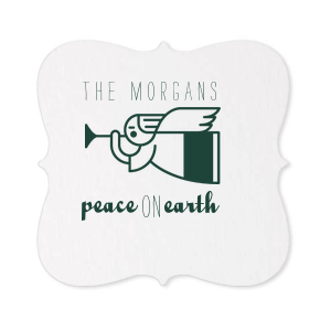 Our custom White Square Coaster with Matte Spruce Foil Color has a Angel 2 graphic and is good for use in Christian Symbols, Christmas themed parties and will look fabulous with your unique touch. Your guests will agree!