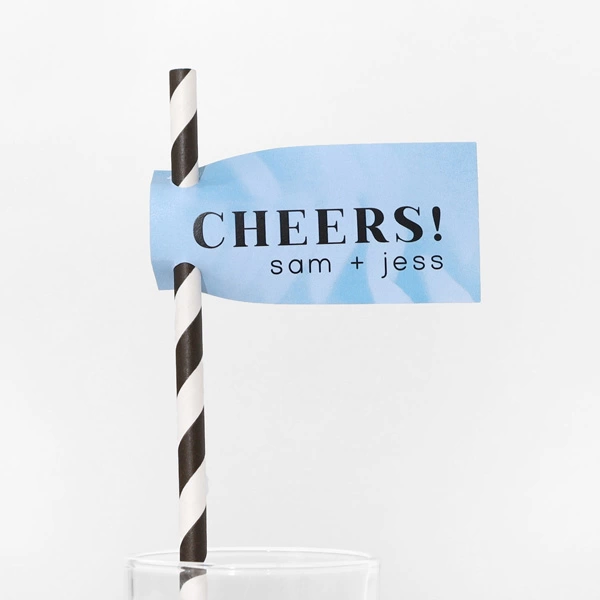 Rectangle Straw Tag (Foil)