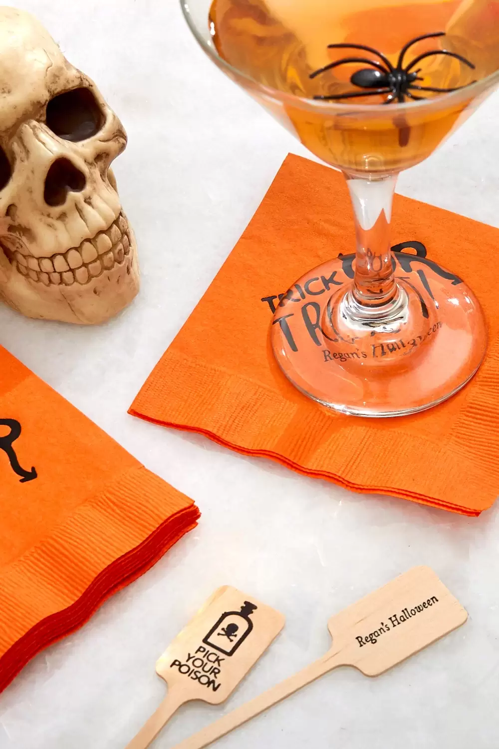 mix candy corn martinis for your grown up Halloween party