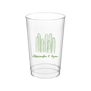 Cool down at your summertime party event with the Southwest Cactus Cup. Featuring a screen print of hand-drawn cactuses above customizable text, the cup is available in your choice of styles and colors to best match your party's unique vibes.