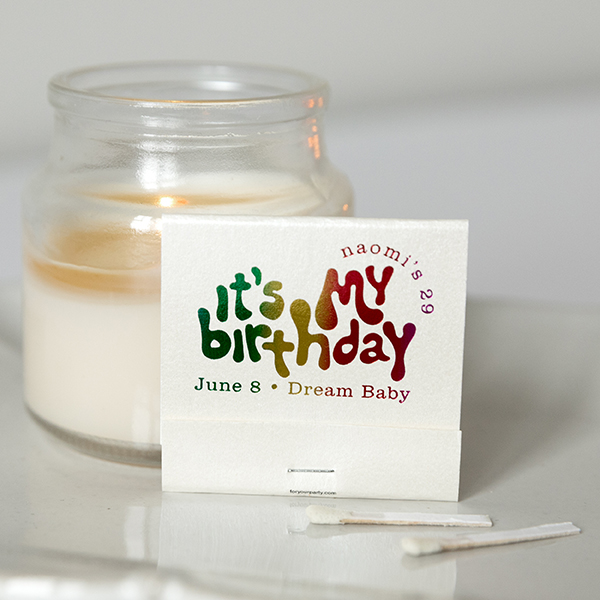  Groovy It's My Birthday 30 Strike Matches