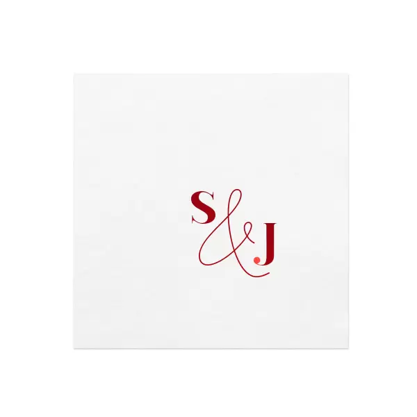Bold & Modern Initials Napkin