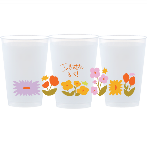 Flower Garden Border Photo Cup