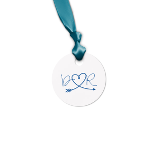 Our personalized Stardream Old Gold Round Gift Tag with Matte White Foil has a Arrow Heart graphic and is good for use in Hearts, Frames, Wedding themed parties and will give your party the personalized touch every host desires.