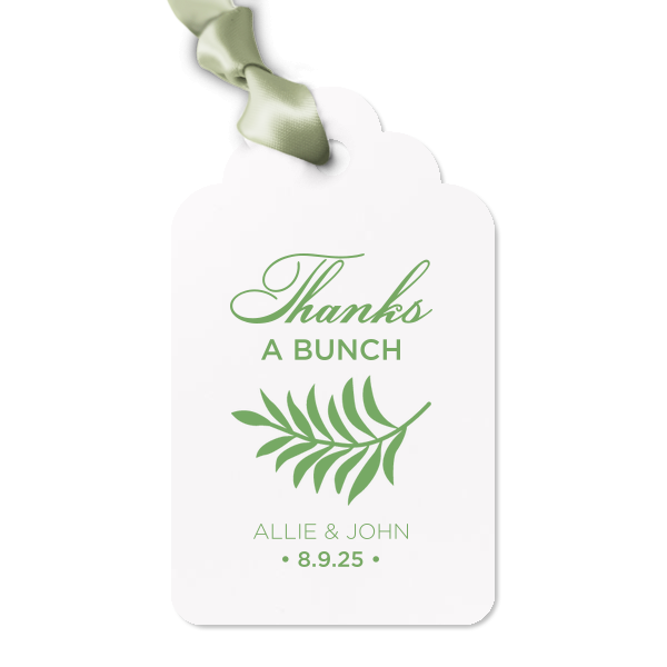 Our beautiful custom Stardream Fuschia Arch Gift Tag with Matte White Foil has a Leaves graphic and is good for use in Floral themed parties and will impress guests like no other. Make this party unforgettable.