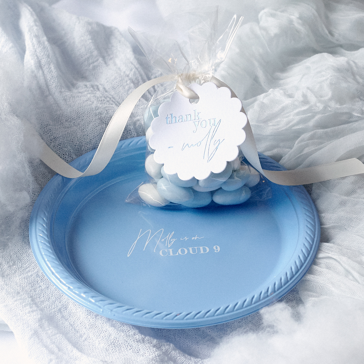 Cloud 9 Bridal Shower Plate