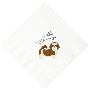 Shih Tzu Custom Photo Napkin