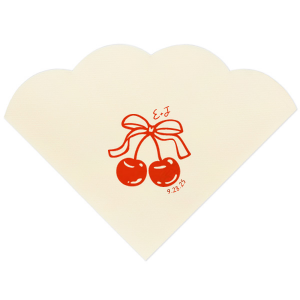 Pair your next special occasion with the Cherry Bow Initials Napkin! The two cherries are tied together by a bow, reflecting the partnership of you and your sweetheart. Customize the text to make it extra special at your next momentous occasion, be it an engagement, wedding, anniversary or any other celebration of love.