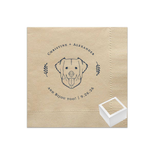 Our beautiful And the dog Leaf Frame Napkin is a great gift set for your next party. Bring that vibe and surprise everyone around!