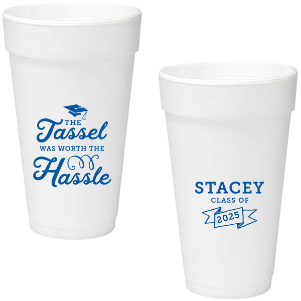 20 oz Styrofoam Graduation Cups Graduation Party Foam Cups For Your